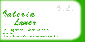valeria lamer business card